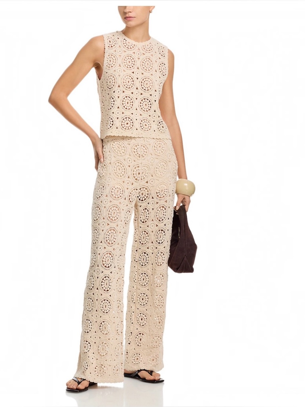 FRAME Crochet Tank and Pant